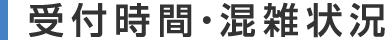 受付時間・混雑状況